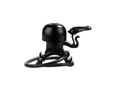 Simson campanello per bicicletta micro attacco elastico in gomma da 23 mm nero