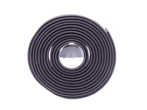 Nastro da manubrio Simson in gel nero - shock -absorbent, comodo - 80 cm - bici da corsa - nero