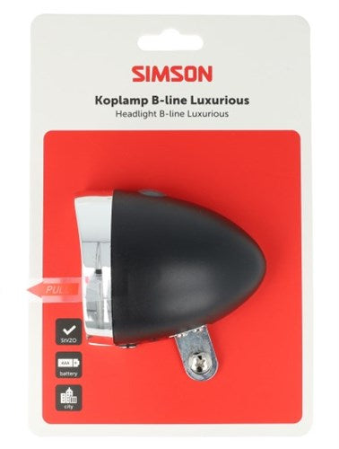 Simson headlight classic luxurious battery