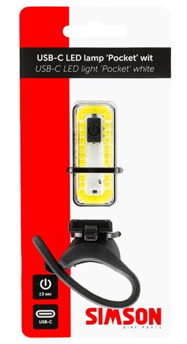 Pocket del faro Simson USB-C bianco