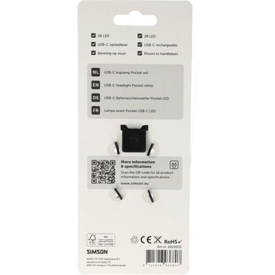 Simson usb-c led lamp pocket wit