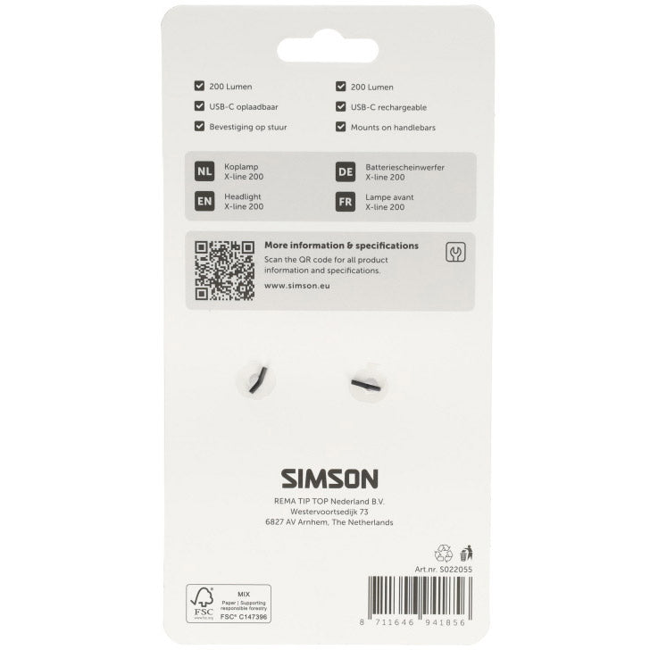 Simson headlight aurora x-line 200