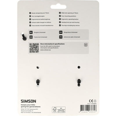 Simson ringslot universeel