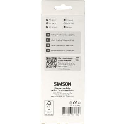 Desviador cadena simson 7 8v hg