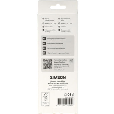Simson chain for nexus hub gear
