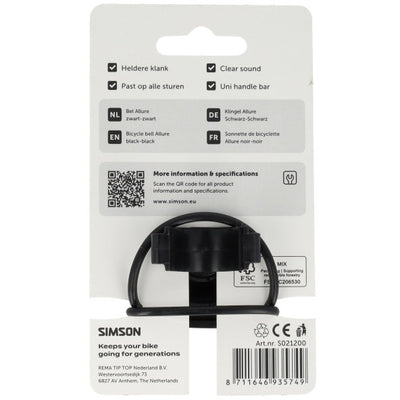Simson bel allure zwart-zwart