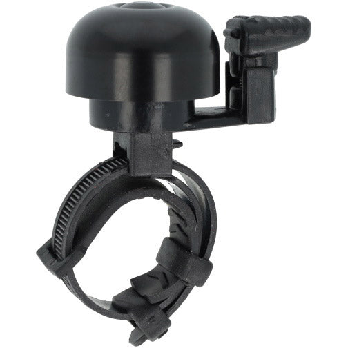 Simson timbre de bicicleta mini 32 mm con fijación de banda flexible negro