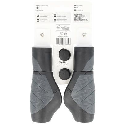 Manijas Simson ergonómicas negro-antracita