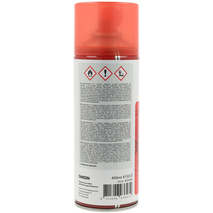 Simson lubrificante spray lubrificante secco 400 ml
