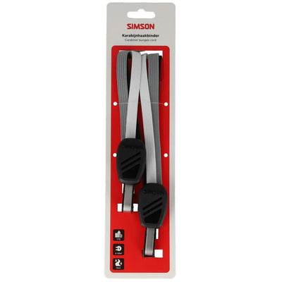 Cinturino con moschettone Simson 60 cm nero bianco grigio