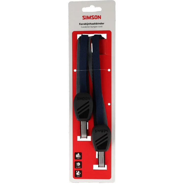 Cinturino con moschettone Simson 71 cm nero blu antracite