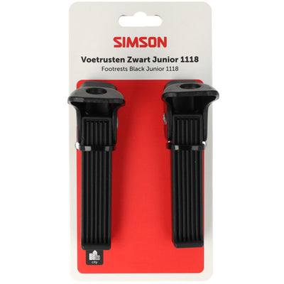 Simson footrests black 1118 on ash