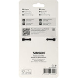Poggiapiedi Simson nero 1118 su frassino - afbeelding 2