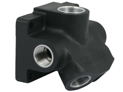 Piastra a parete Alusic ingresso:1x1 2 uscita:4x1 2 con piletta