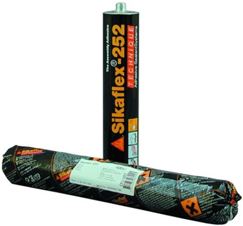 Sika flex 252 adhesivo de construcción negro 300ml (cartucho)