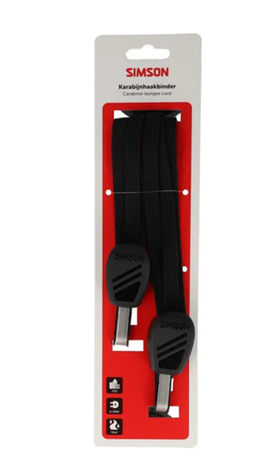 Simson gancho mosquetón 71cm negro