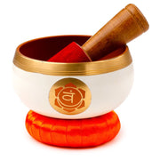 Oranje chakra klankschaal - afbeelding 1