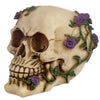 Skull Bones con accesorio para el hogar de rosas moradas