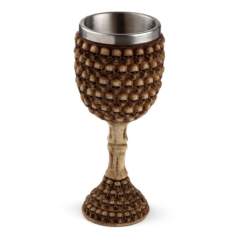 Calice decorativo multi teschio