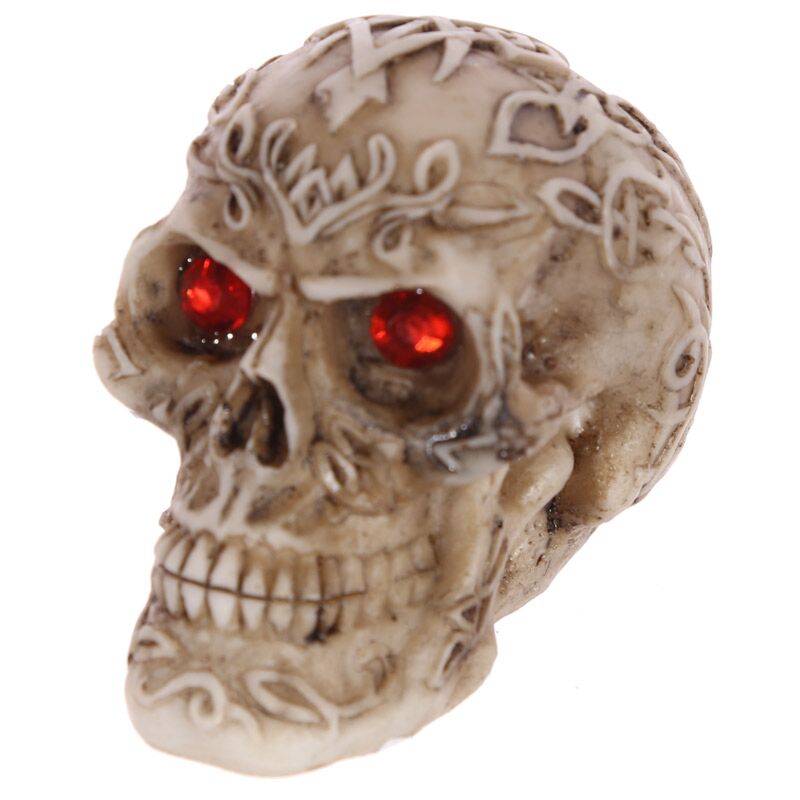 Mini Celtic Skulls Gemstone Eyes Home Accessory