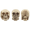 Conjunto de 3 calaveras escuchar accesorio de hogar silencioso