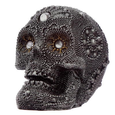 Pequeño accesorio para la casa de calaveras de cuentas de plateado