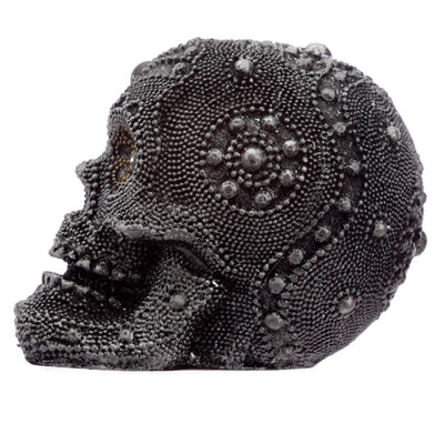 Pequeño accesorio para la casa de calaveras de cuentas de plateado