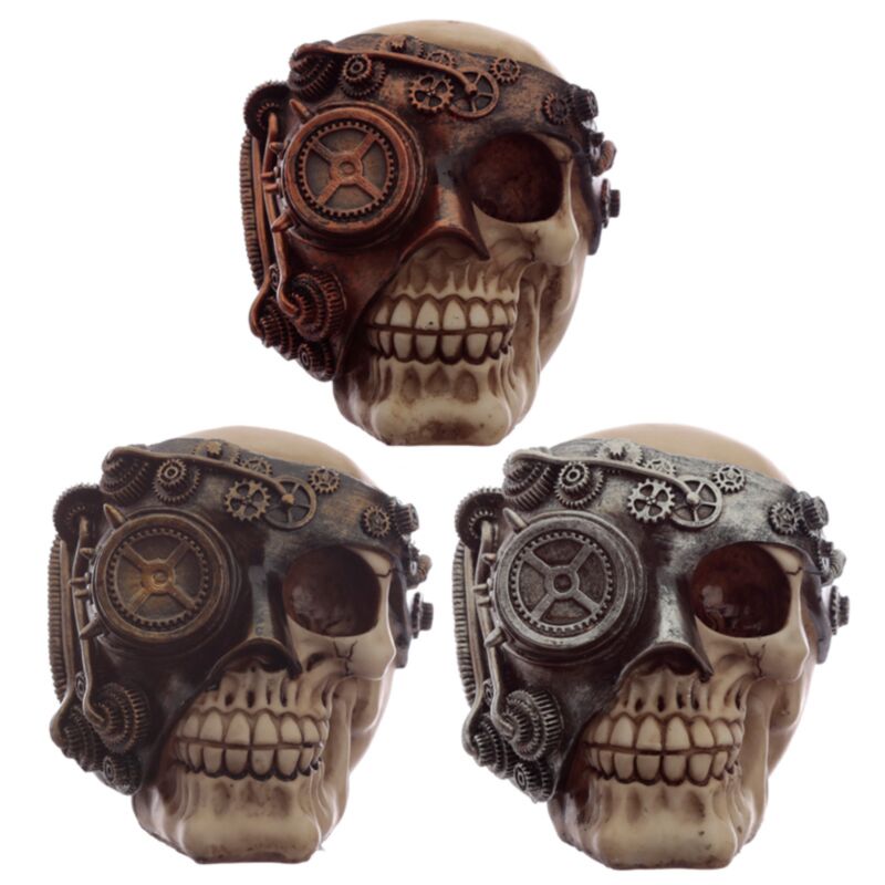 Accesorio de accesorio de accesorios de steampunk calavera