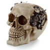 Calavera de estilo punk de vapor con engranajes para accesorio para el hogar