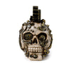 Steampunk stijl schedel met tandwielen en veren woonaccessoire