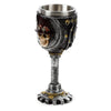 Cáliz decorativo de calavera steampunk