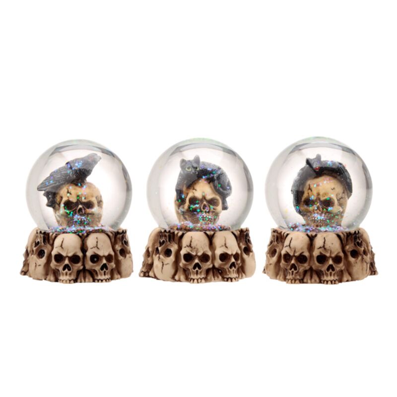 Schedel sneeuwbol met dieren woonaccessoire