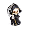 Set de mini calavera reaper de 3 piezas con guadaña