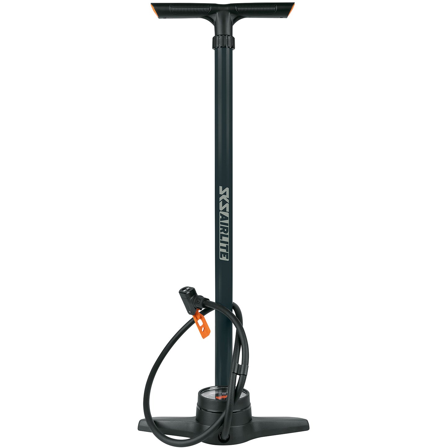 SKS AirClite 10.0 Bomba de bicicleta de alta presión Bomba de piso 10 bar Multi DV SV AV Dark Green