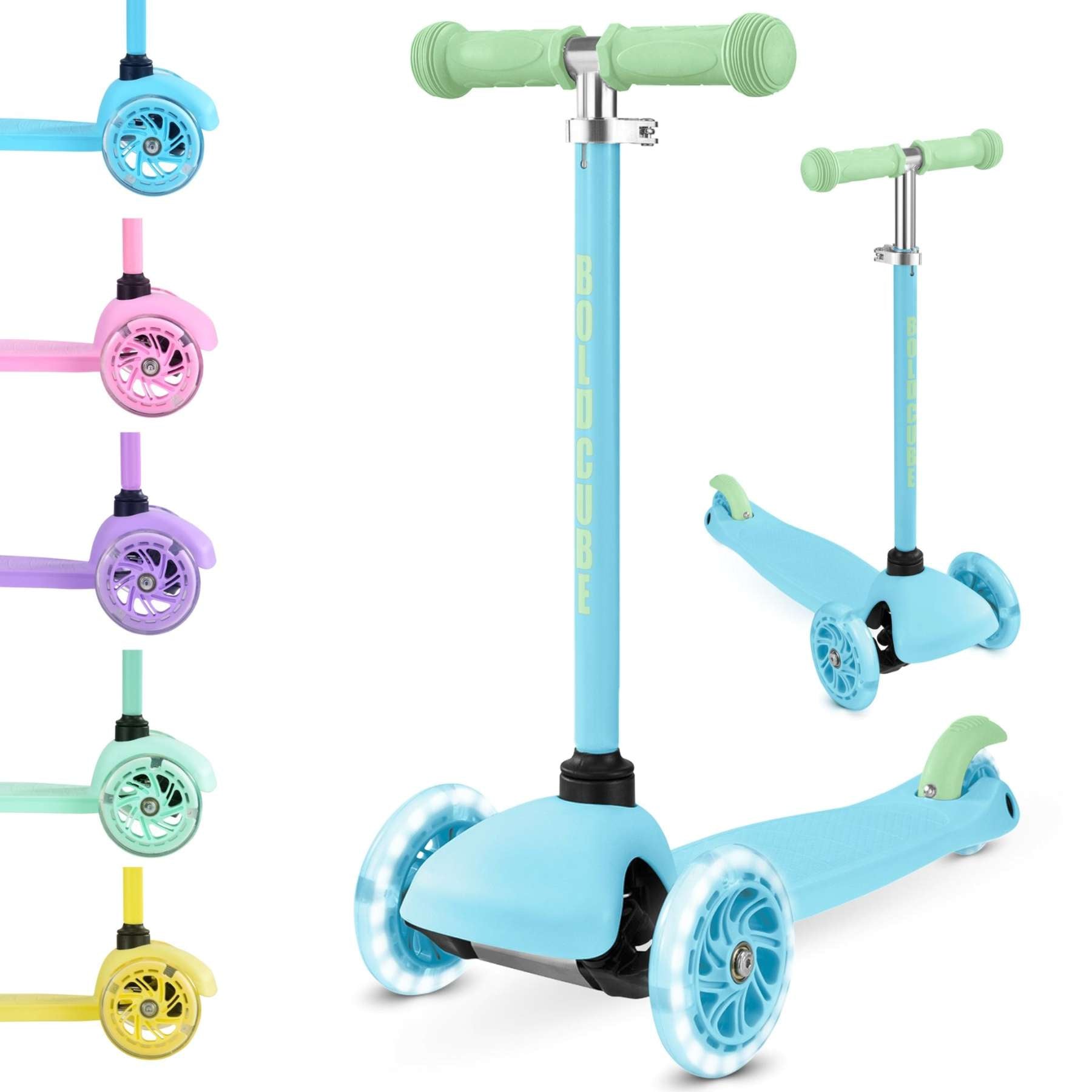Patinete de tres ruedas Boldcube Teeny - azul
