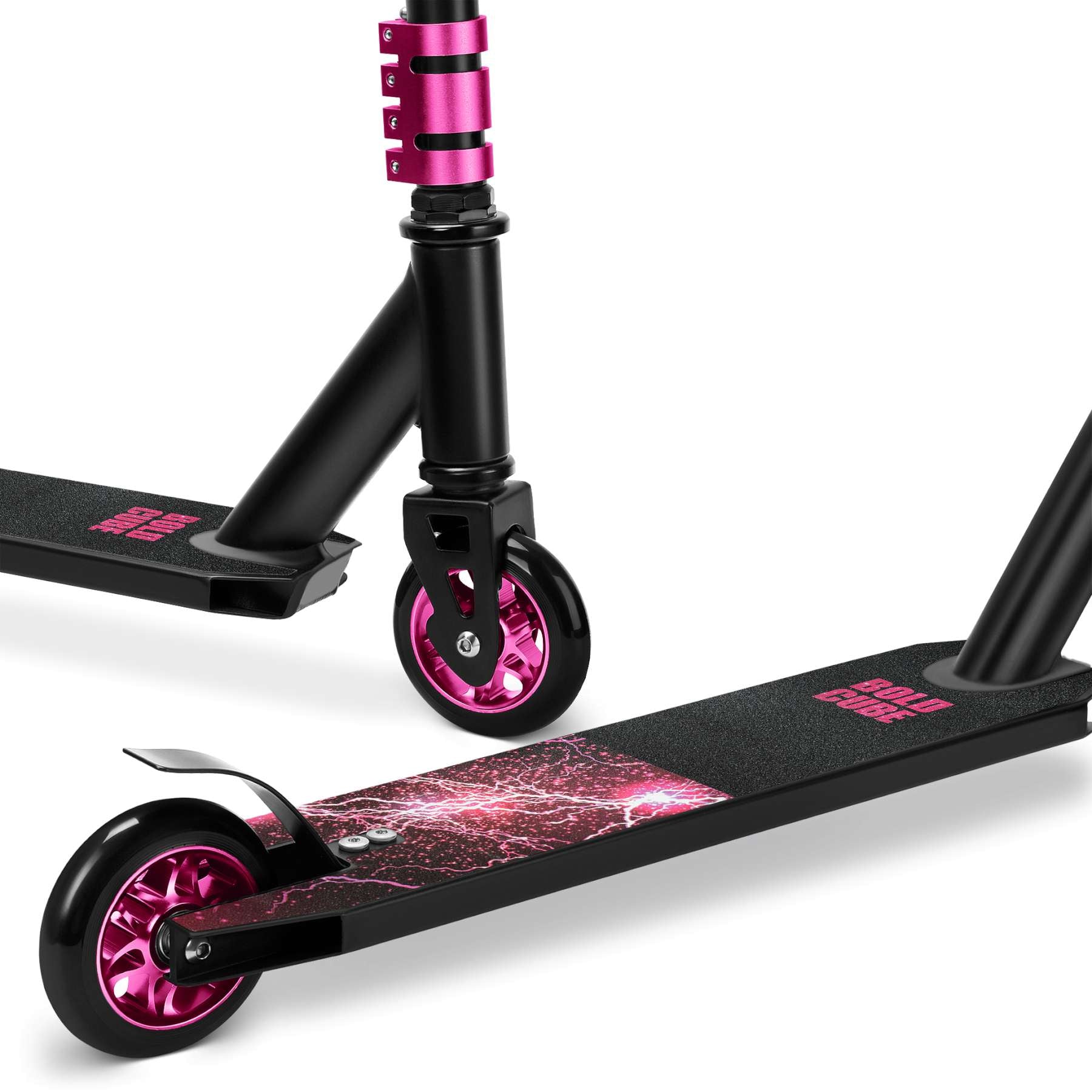 Monopattino acrobatico deluxe Boldcube - rosa