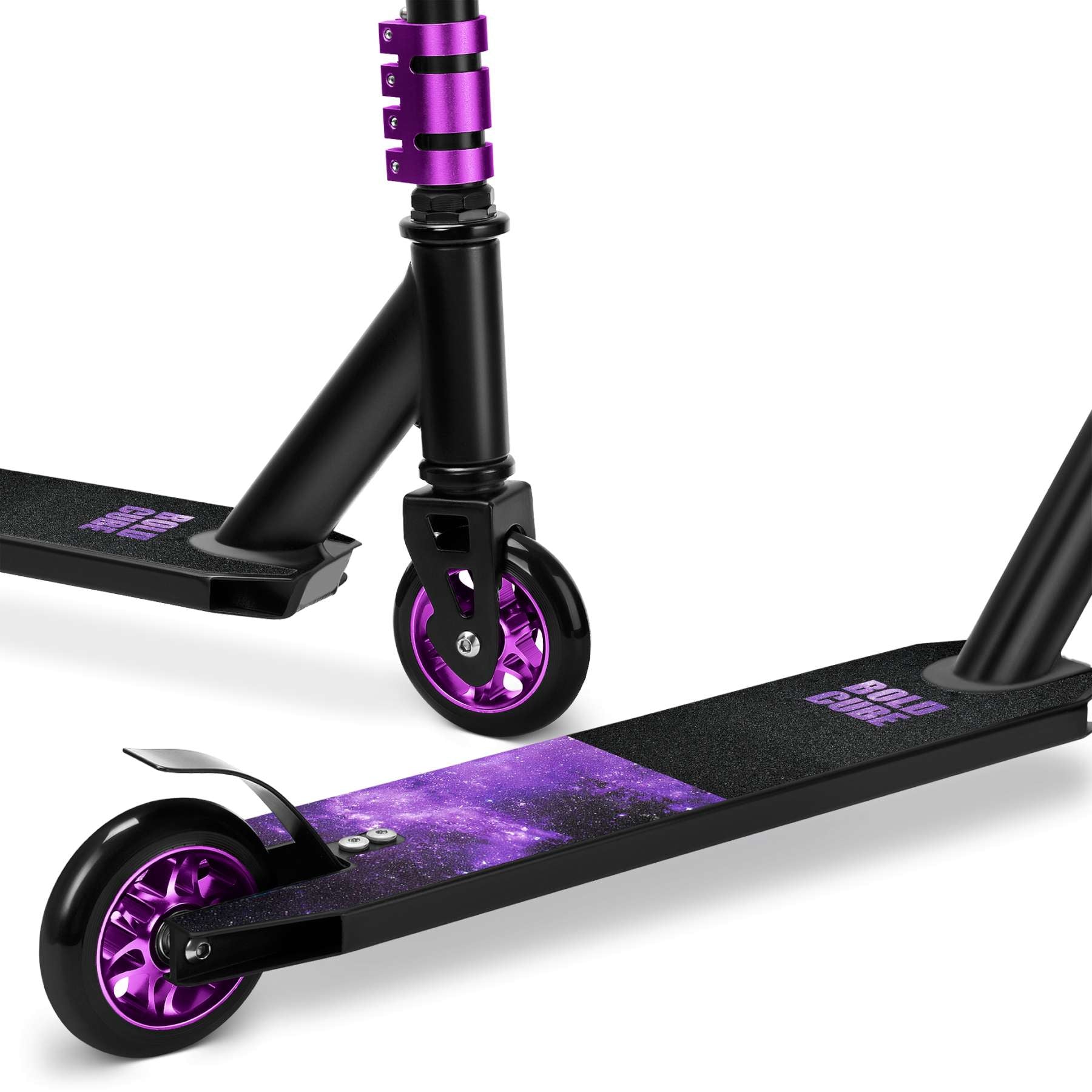 Monopattino acrobatico deluxe Boldcube - viola