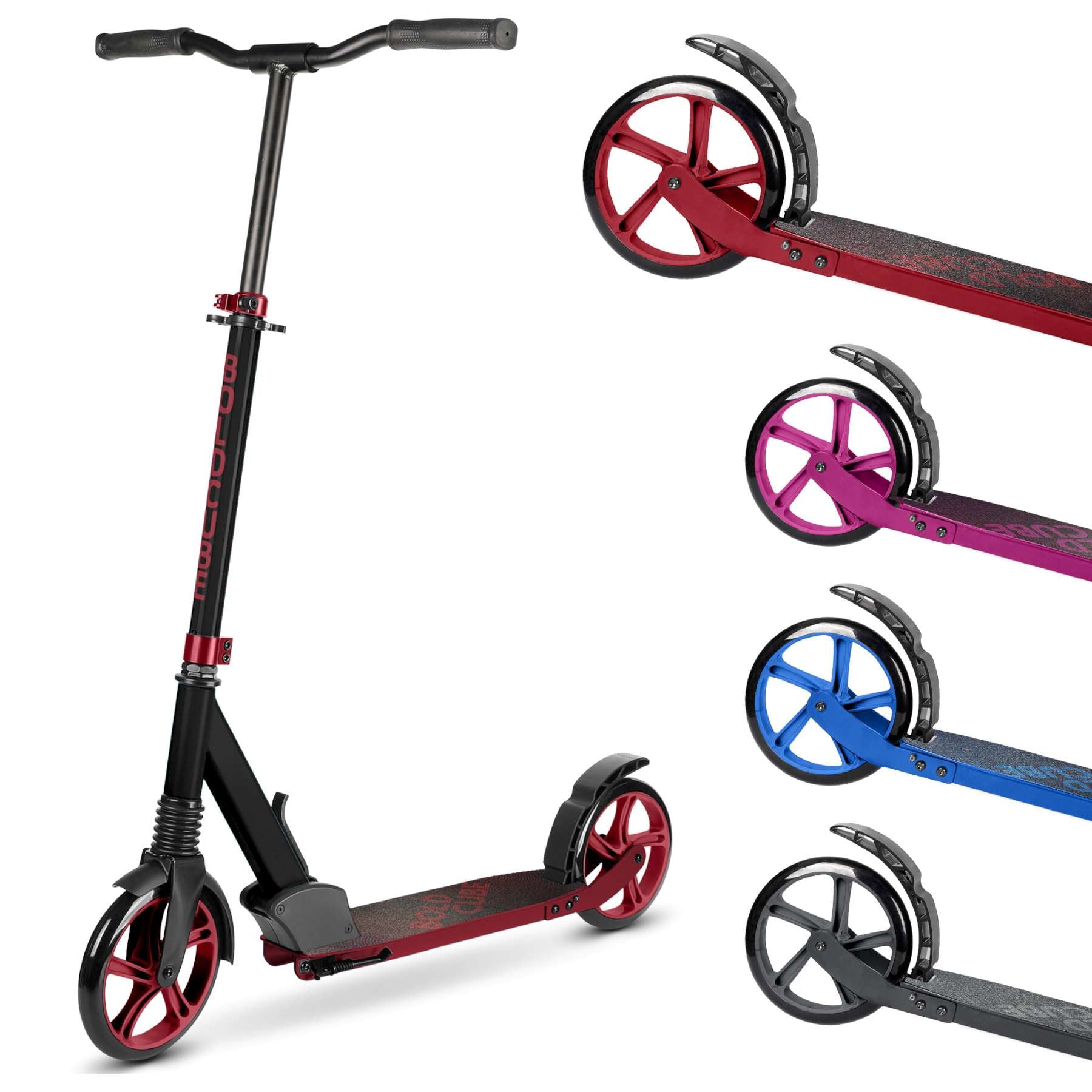 Boldcube scooter grande de 2 ruedas - burdeos