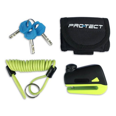 Bloqueo de freno de disco pro-tect 5.5 mm (con bolsa y cable de recordatorio)