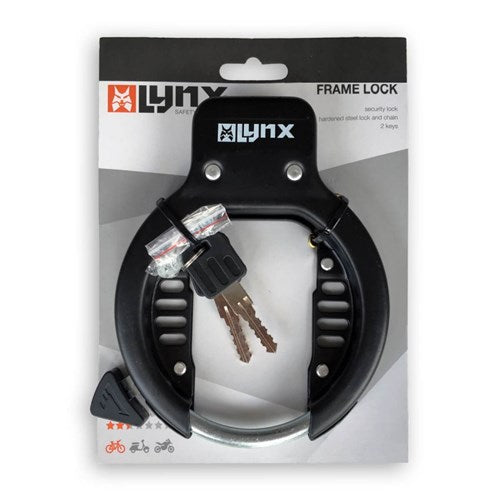 Slot per cornici per biciclette lince, clima -resistente e acciaio indurito, 2 tasti