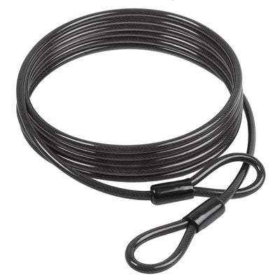 Cable de hoja 5m x 10 mm con doble bucle negro