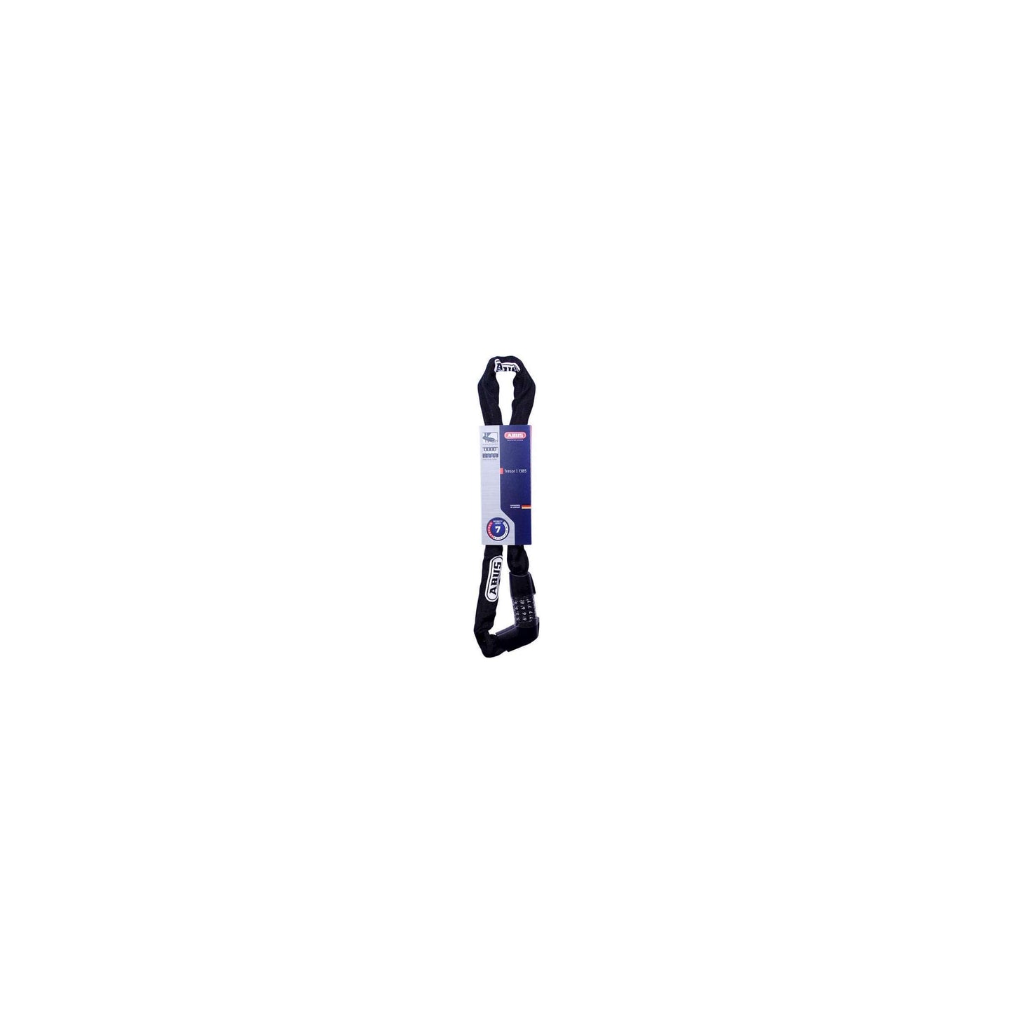 Abus Tresor 1385-85C Bloqueo de cadena de números 85 cm Negro