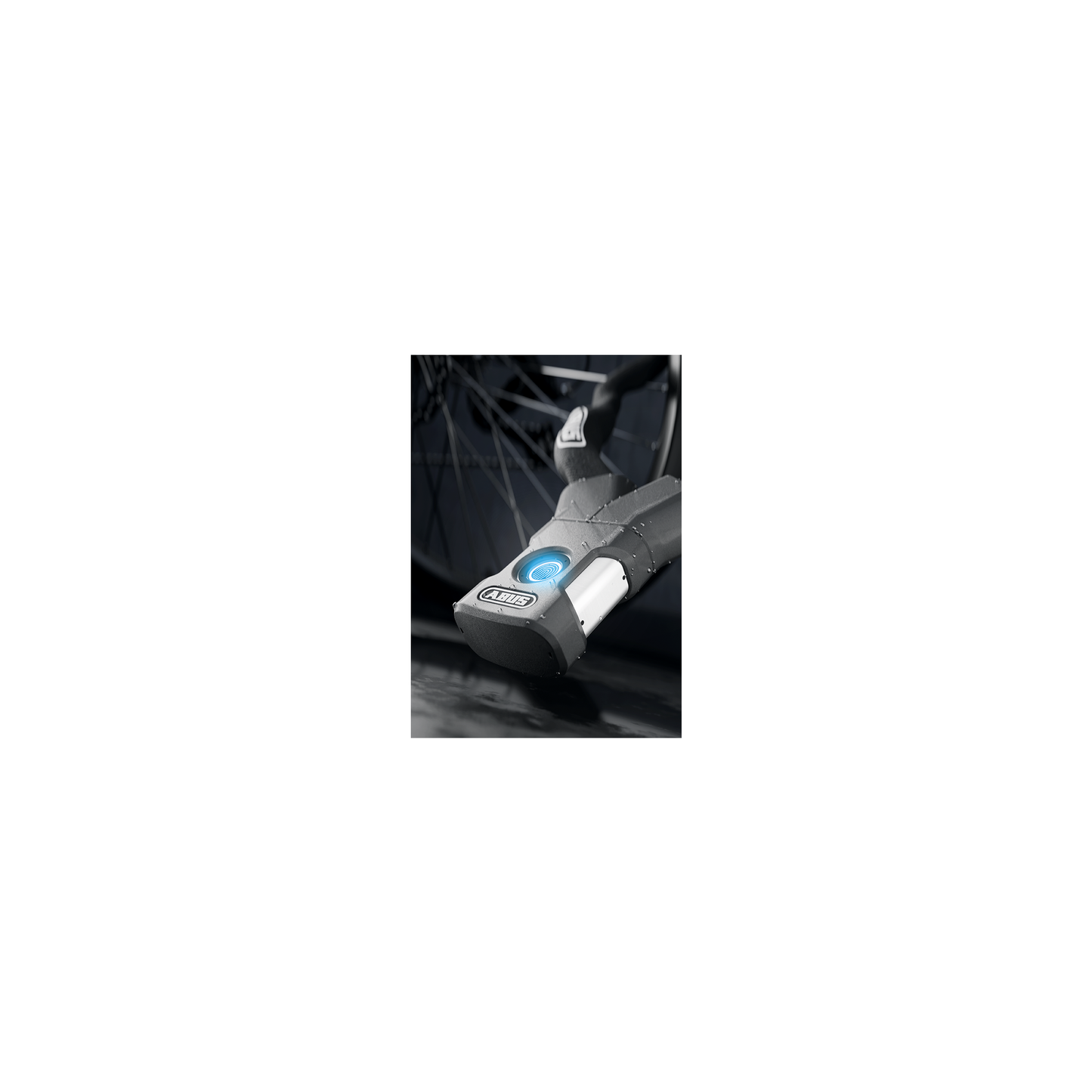 Abus fietsslot kettingslot - yardo fingerprint 7807f - security level 8 - zwart - 85 cm - geschikt voor elektrische fietsen en stadsfietsen