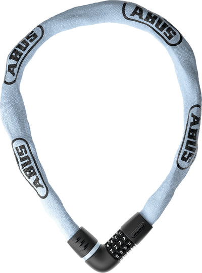 Lucchetto a catena Abus codice tresor 6807c 110 azzurro