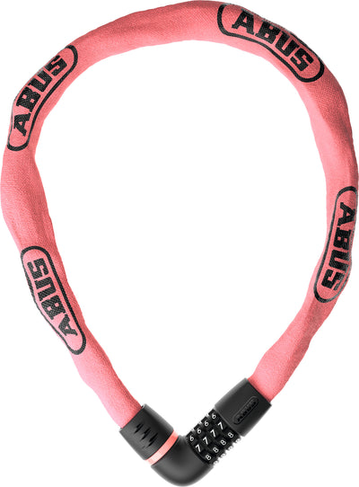 Lucchetto a catena Abus codice tresor 6807c 110 rosa cipria