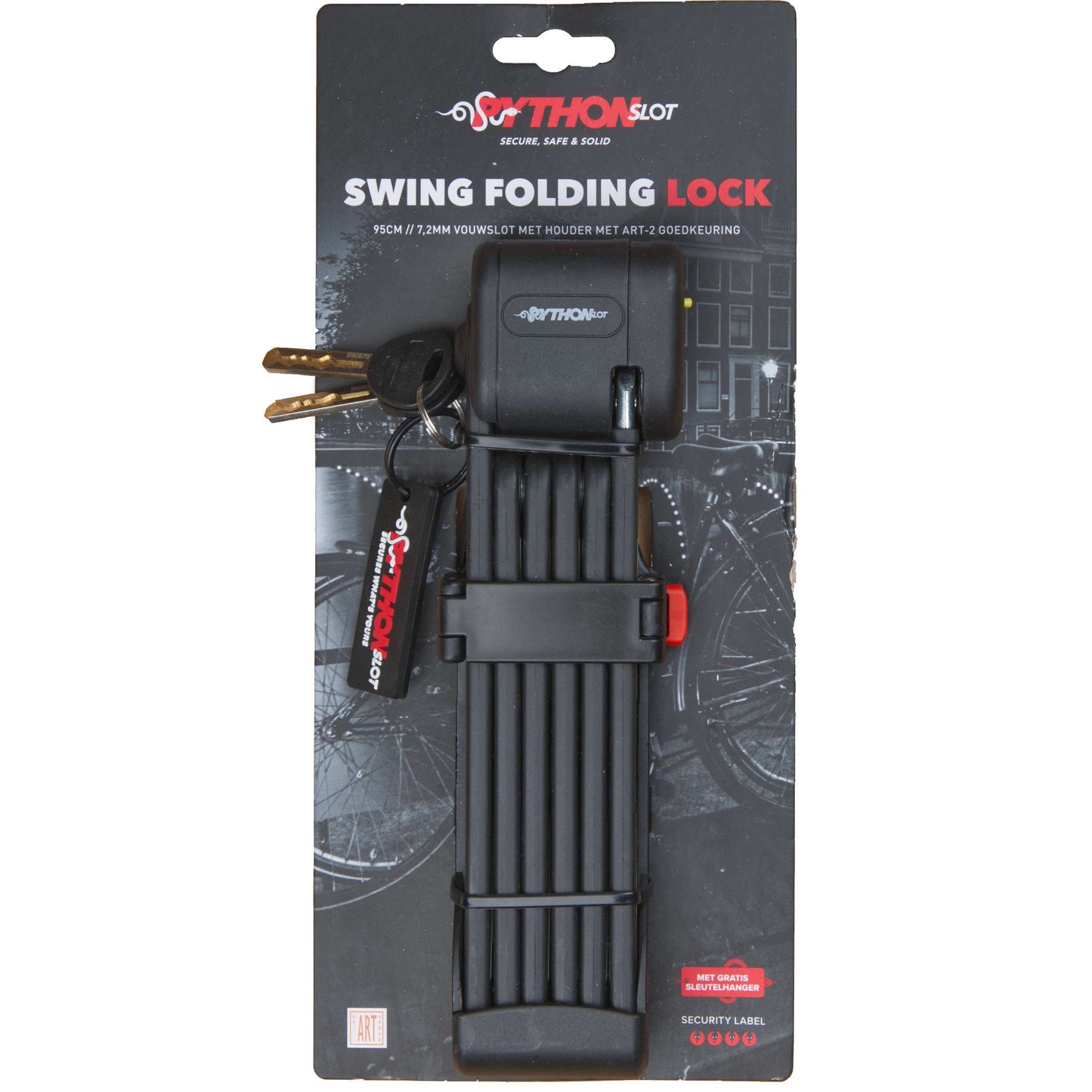 Python slot vouwslot 6x224cm, art-2, m bracket