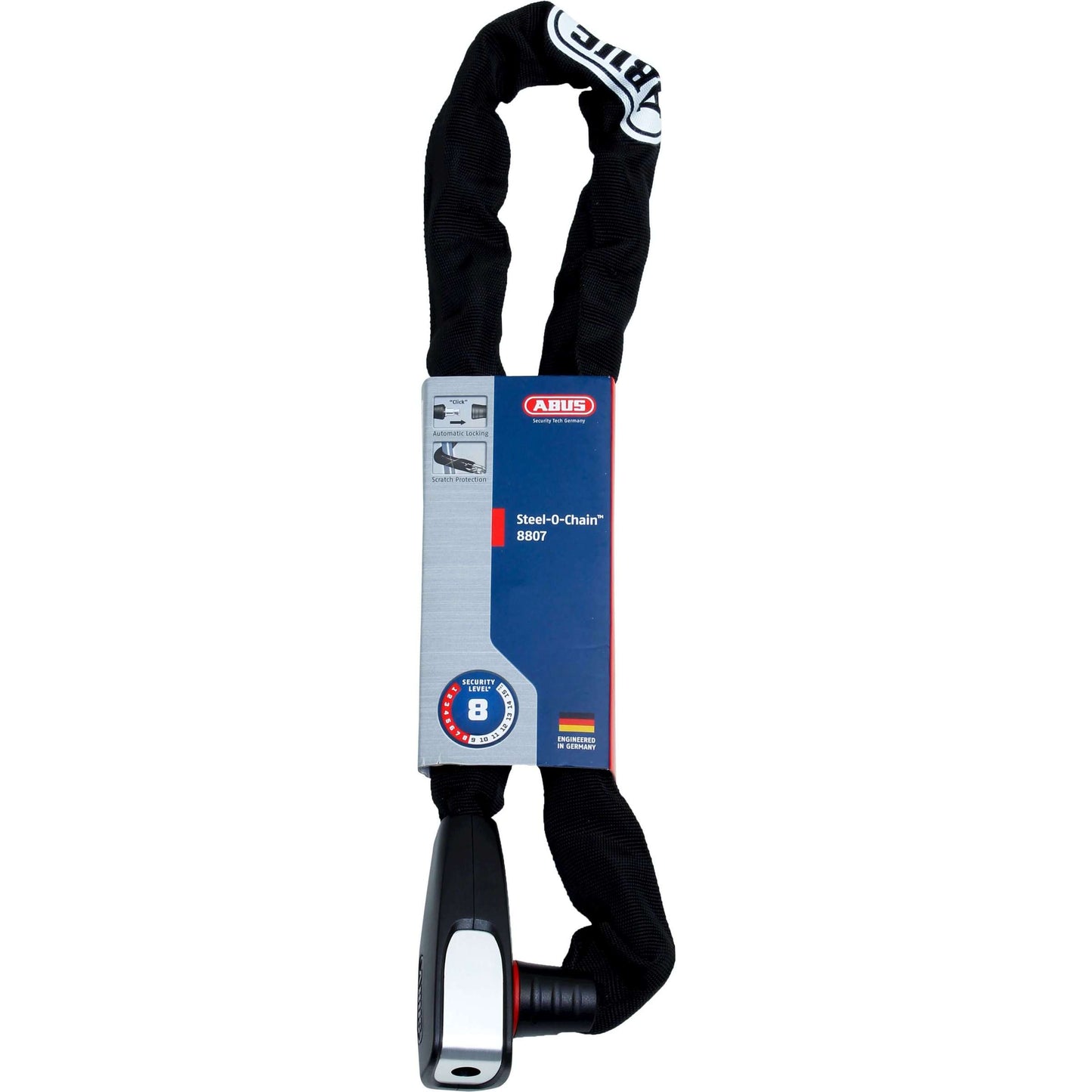 Abus Steel -O -Chin 8807k 85 Bk - Boicle Lock - 85 cm - Negro