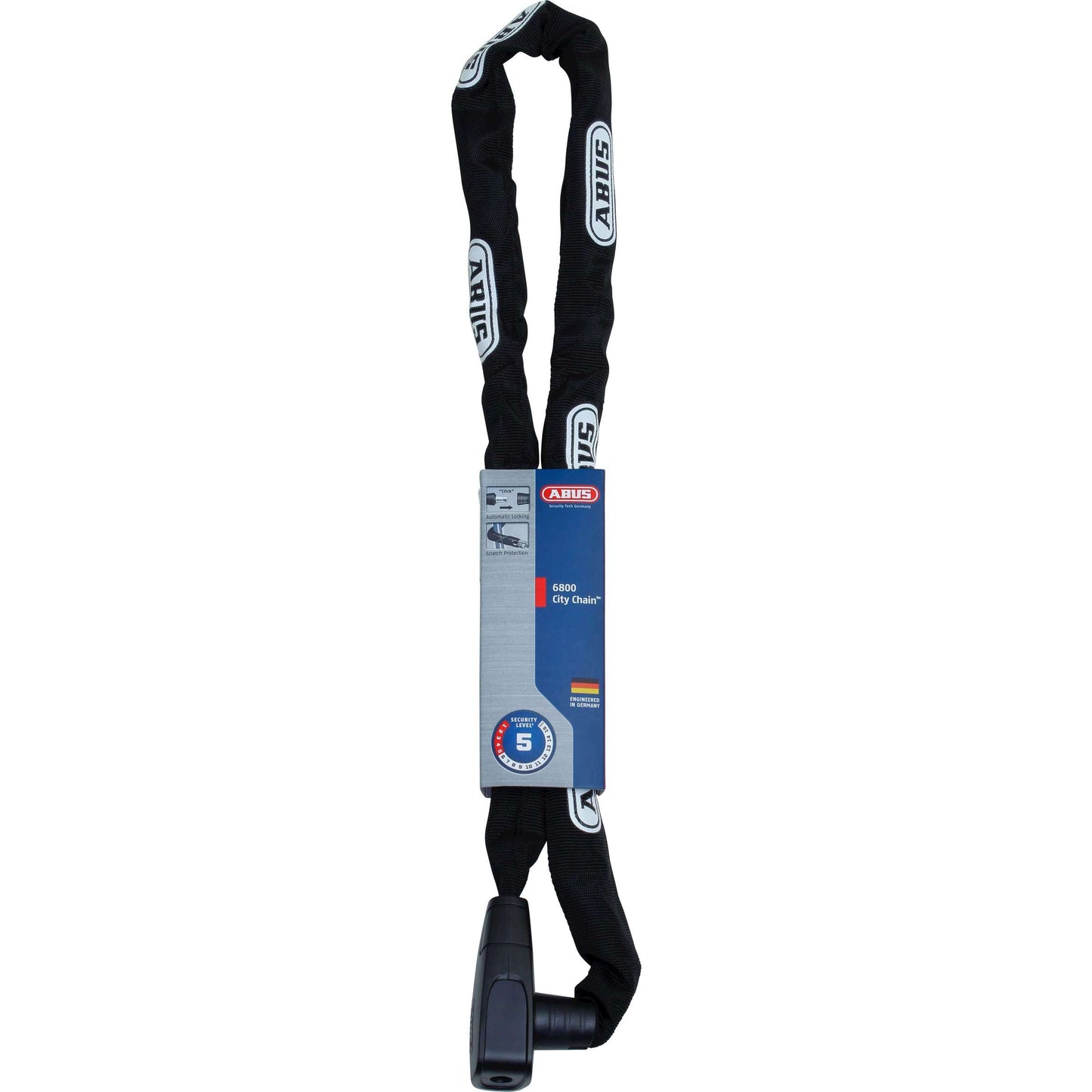 ABUS CITYCHAIN ​​6800 110 Black - 5 mm di spessore