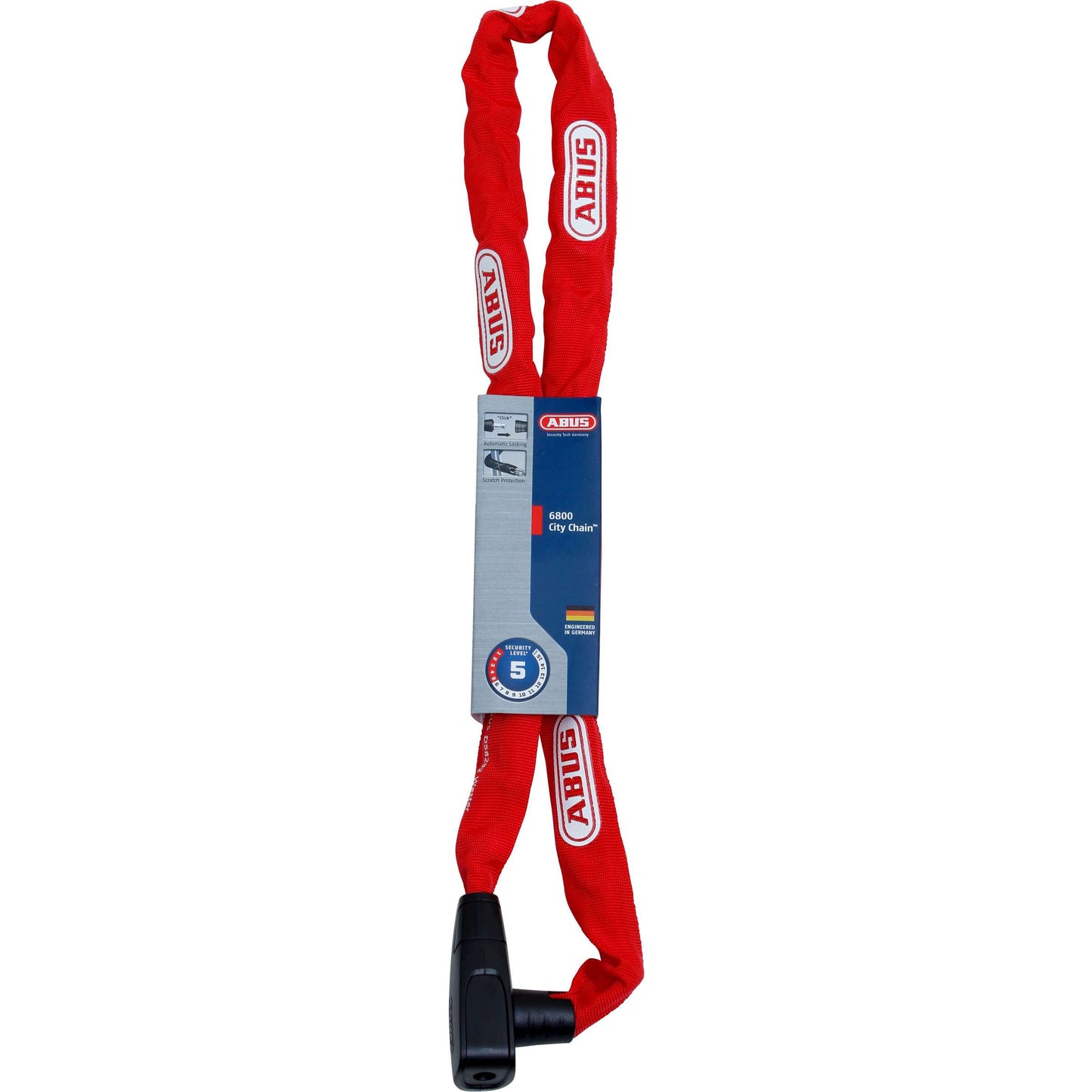 ABUS CITYCHAIN ​​6800 110 RED - Lock a catena