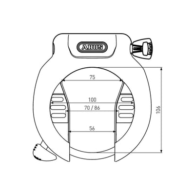 ABUS RINGSLOT PRO AMPARO 4750S ART 2 OEM